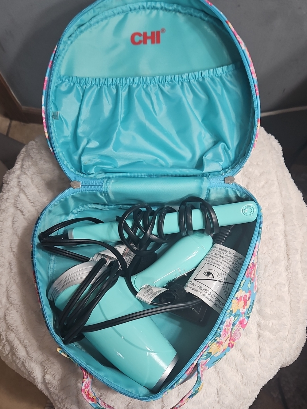 CHI Turquoise Hair Styling Travel Case